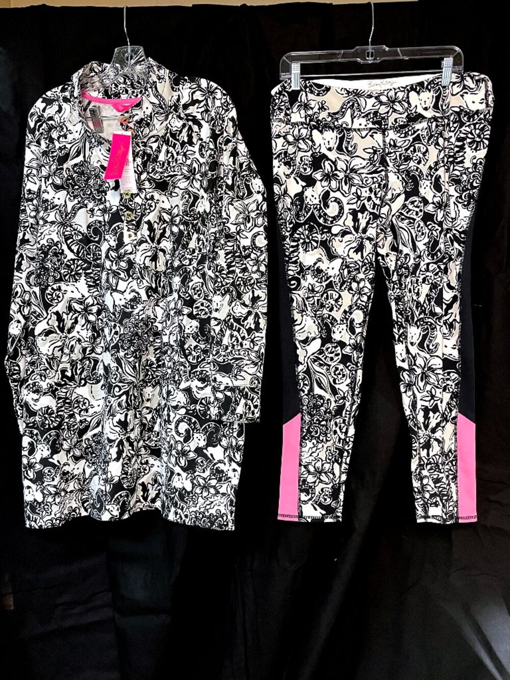 Lilly Pulitzer Captain Dress & Luxletic Weekender Legging Set Onyx With A Twist